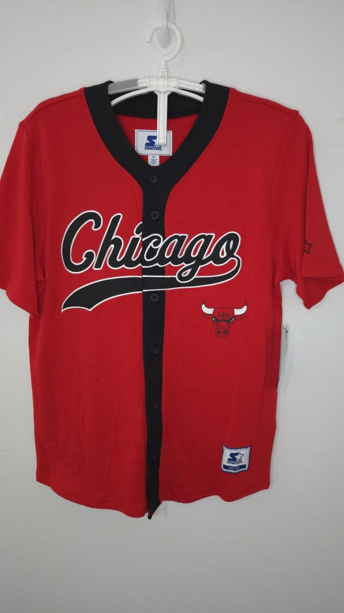 NBA シカゴ ブルズ スターター ベースボールシャツ ユニフォームXL NBA