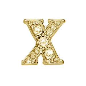 GOLD LETTERS FLOATING CHARMS FITS ORIGAMI OWL LOCKETS - Picture 1 of 22