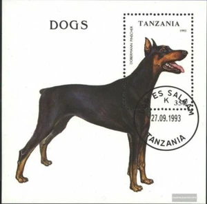 Tanzania Bloque 227 (compl.edición) usado 1993 perros - Imagen 1 de 1