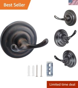 Elegant Oil Rubbed Bronze Robe Hook - Easy Installation for Bathroom Remodels - Picture 1 of 6