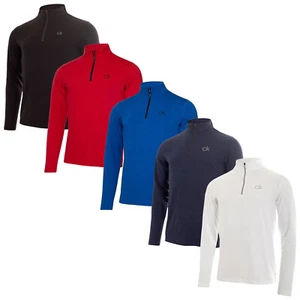 Calvin Klein Golf Junior Boys Newport Half Zip Top Pullover Long Sleeve Golf - Picture 1 of 6