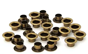 Occhielli placcati ottone antico diametro 1/4 pollice confezione da 24 - Foto 1 di 1