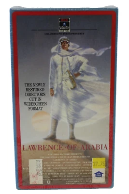 Lawrence of Arabia VHS Video New & Sealed Watermarks Widescreen Director's Cut - Image 1 of 4