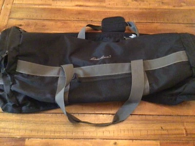 Eddie Bauer Soft Sided Large Duffle/Duffel Bag 30" Wide Black No Shoulder Strap - Image 1 of 4