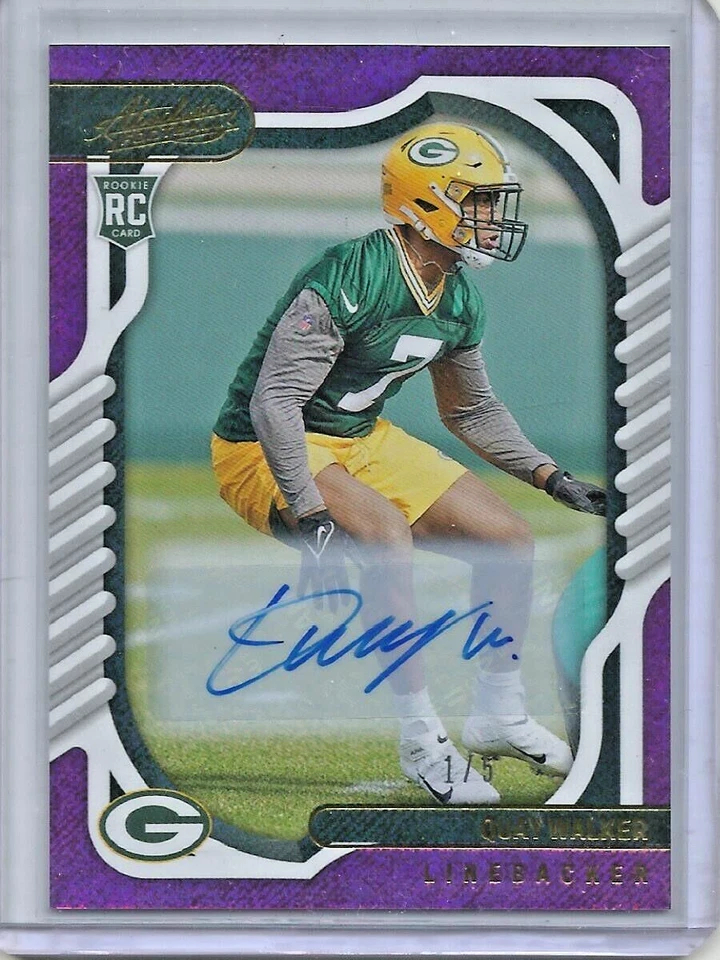 Quay Walker 2022 Panini Absolute Purple Autograph Rookie #1/5 - Image 1 of 1