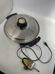 West Bend KITCHEN CRAFT Padella Elettrica Nucleo Liquido Tonda Acciaio 010OCU 900 WATT - Foto 1 di 7
