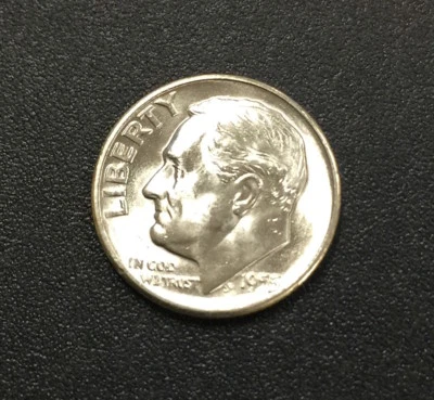Error 1955-S Roosevelt Dime  Re'punched MM?(#9577) Choice BU. - Image 1 of 3