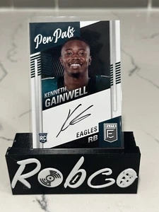 KENNETH GAINWELL 2021 Panini Donruss Elite Pen Pals Rookie Auto RC Eagles - Picture 1 of 2