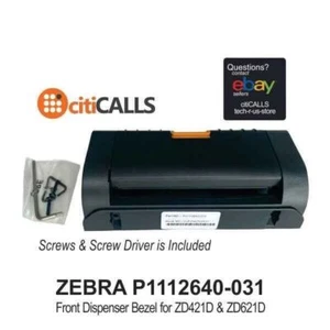 Zebra P1112640-031 Front Bezel Dispenser Upgrade Kit for ZD421D ZD621D - Picture 1 of 8