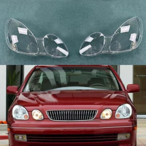 Pair Front Headlight Lens Housing Cover + Sealant Glue For Lexus GS300 1998-2005 - Picture 1 of 11
