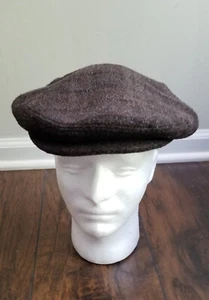 Seifter Associates Hat M Cap Cabbie Newsboy Brown Houndstooth driving Italy, - Picture 1 of 3