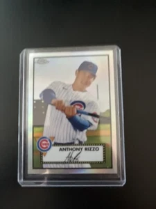 2021 Topps Chrome Platinum Anniversary Refractors #219 Anthony Rizzo Cubs - Picture 1 of 2