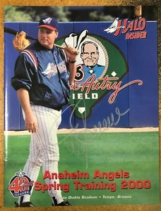 Mike Scioscia Signed Anaheim Angels 2000 Spring Training Program - MLB Auto - Picture 1 of 4