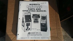 PAC MAN-Midway-Original Manual-L@@K! - Imagen 1 de 1