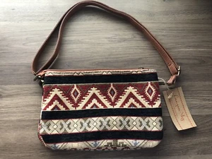 Canyon Sky Aztec Reisetasche Schulterriemen braun - Bild 1 von 9