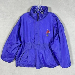 Vintage Retro Vail Colorado Windbreaker Mens L Blue Pullover 1999 Rawlings - Picture 1 of 12