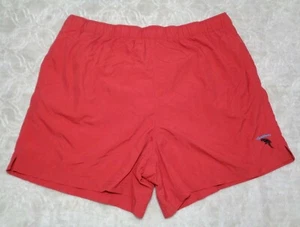 Caribbean Roundtree & Yorke Size Large Bright Red New Men's Swim Trunks Shorts - Picture 1 of 12
