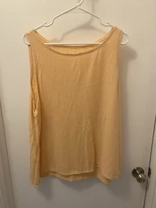 Eileen Fisher Women's Sleeveless hemp/cotton T-Shirt tank top Size XL/TG - Picture 1 of 6