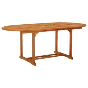 vidaXL Garden Table 200x100x75 cm Solid Wood Eucalyptus BMG - Picture 1 of 10