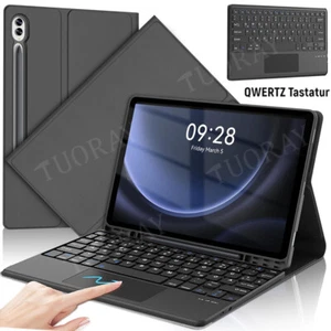 Für Samsung Galaxy Tab S9 FE S9 S8 S7 Hülle mit Bluetooth Touchpad Tastatur Maus - Bild 1 von 34