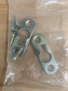 Schlüsselloch Hängeplatte Schwerlast 1-11/16 Zoll x 9/16 Zoll Einloch Haken 2er Set - Bild 1 von 9