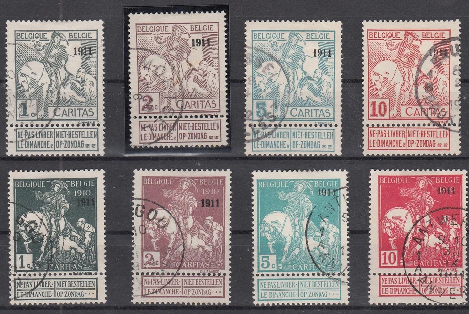 QZ25065/ BELGIUM – ST MARTIN - MI # 81 II / 88 II COMPLETE USED – CV 245 $ - Image 1 of 2