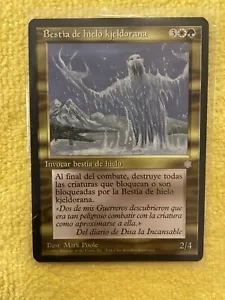 Mtg Kjeldoran Frostbeast Spanish Ice Age UNPLAYED - Picture 1 of 2