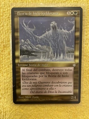 Mtg Kjeldoran Frostbeast Spanish Ice Age UNPLAYED - Image 1 of 2