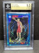 2016-17 NBA Hoops Rookies Teal Explosion Ben Simmons BGS 9.5 GEM MINT RC