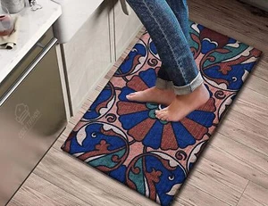 Woven Cotton Anti Fatigue Cushioned Mat for Kitchen, Office, Laundry, Garage - Picture 1 of 28