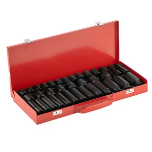 35 pcs Deep Impact Socket Garage Lug Nut Removal Tool Puller 12 13 14 15mm New - Picture 1 of 12