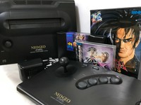 SNK NEO GEO NEOGEO ROM Console Samurai Shodown Set AES Fight Stick Adapter Japan