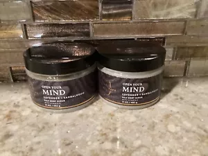 Bath & Body Works “Open Your Mind” Lavender + Sandalwood SALT SCRUB LOT of 2 - Picture 1 of 2