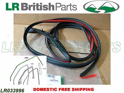 SELLO DE PUERTA DELANTERA ORIGINAL LAND ROVER RIEL DE GOTEO LR2 RH OEM LR033996 NUEVO Foto 1 de 4