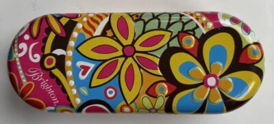 Estuche para gafas de sol de metal Brighton con patrón floral Foto 1 de 4