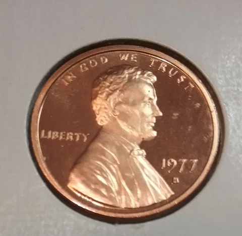 1977 Lincoln Memorial Cent  S - Proof - Uncirculated Cover