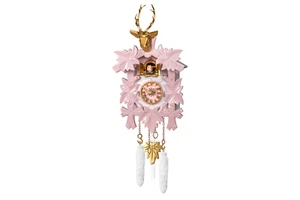 Orologio a cucù moderno design orologio al quarzo testa di cervo orologio a cucù rosa - Foto 1 di 1