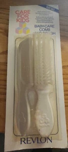Vintage Revlon Care for Kids Baby-Care Comb and Brush Set Made in Italy - Picture 1 of 7