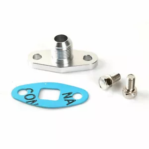 AN10 Oil Drain Flange For Garrett T3 T4 T7 T66 HX30 35 40 / BorgWarner S Series - Picture 1 of 7
