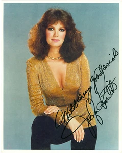 8x10 JACLYN SMITH "CHARLIES ANGELS" SIGNED COLOR PHOTOGRAPH IN HAND & FREE SHIP! - Picture 1 of 1