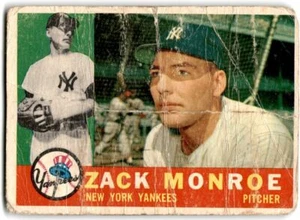 1960 Topps (D) Zack Monroe New York Yankees #329 - Picture 1 of 2