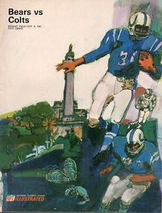 10/8/67 Chicago Bears vs Baltimore Colts Program • NFL Illustrated - Picture 1 of 1