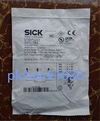 1 PCS NEW IN BOX SICK photoelectric switch 1051783 GTE6-P1212 - Image 1 of 3