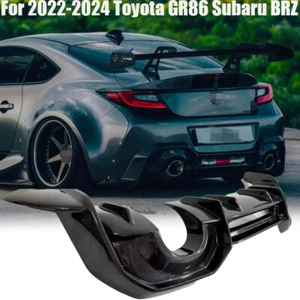 Alerón labial difusor parachoques trasero para Toyota GR86 2022-24 Subaru BRZ fibra de carbono - Imagen 1 de 9