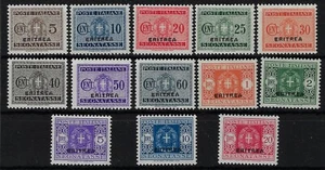 1934 colonie italiane Eritrea Segnatasse d'Italia sovrastampa MH* - Imagen 1 de 1