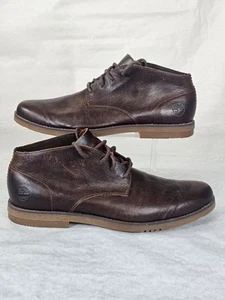 Timberland Chukka Yorkdale PT Boots Brown Leather Tan Saddle UK 8.5 US 9 EU 43 - Picture 1 of 11