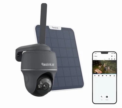 Reolink 4K 8MP Cellular 4G Outdoor Security Camera Go PT Ultra + 6W Solar Panel - Image 1 of 4