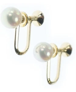 MIKIMOTO Earrings K18YG 2200595125494 - Picture 1 of 5