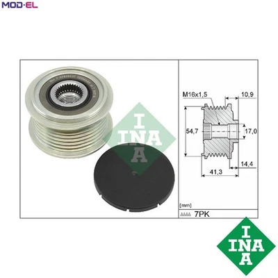 ALTERNATOR FREEWHEEL CLUTCH 535 0351 10 FOR FIAT DUCATO/Bus/Van IVECO 2.3L 4cyl - Image 1 of 4