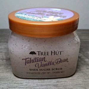 Nuevo exfoliante corporal Tree Hut Tahitian vainilla frijol karité azúcar 18 oz descontinuado raro - Imagen 1 de 6